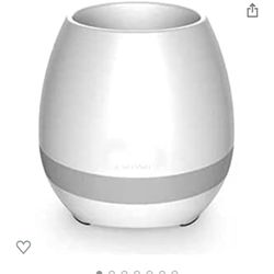 Smart Music Flower Pot, Flowerpot with Multi-Color LED Night Light Touch Plant to Play Piano on Plant - Wireless Bluetooth Speaker - Colorful Night Li