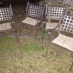 Metal Outdoor Chair And Table Set