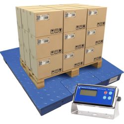 Professional Grade Steel Floor Scale - Heavy-Duty Pallet Scale 