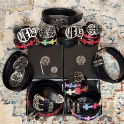 Chrome Hearts Original Leather Belts 