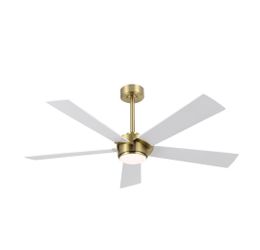 54" Ceiling Fan with Light and Remote, Quiet Reversible DC Motor, Dimmable LED Light, 6-Speed Modern Ceiling Fan for Living Room, Bedroom, Kitchen, Go