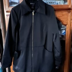 Black Inc, Insulated Rain Jacket, Size S, Gots More Like Medium  $25
