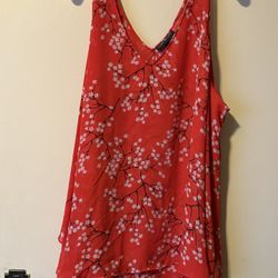 Lane Bryant Cherry Blossom Top Size 28