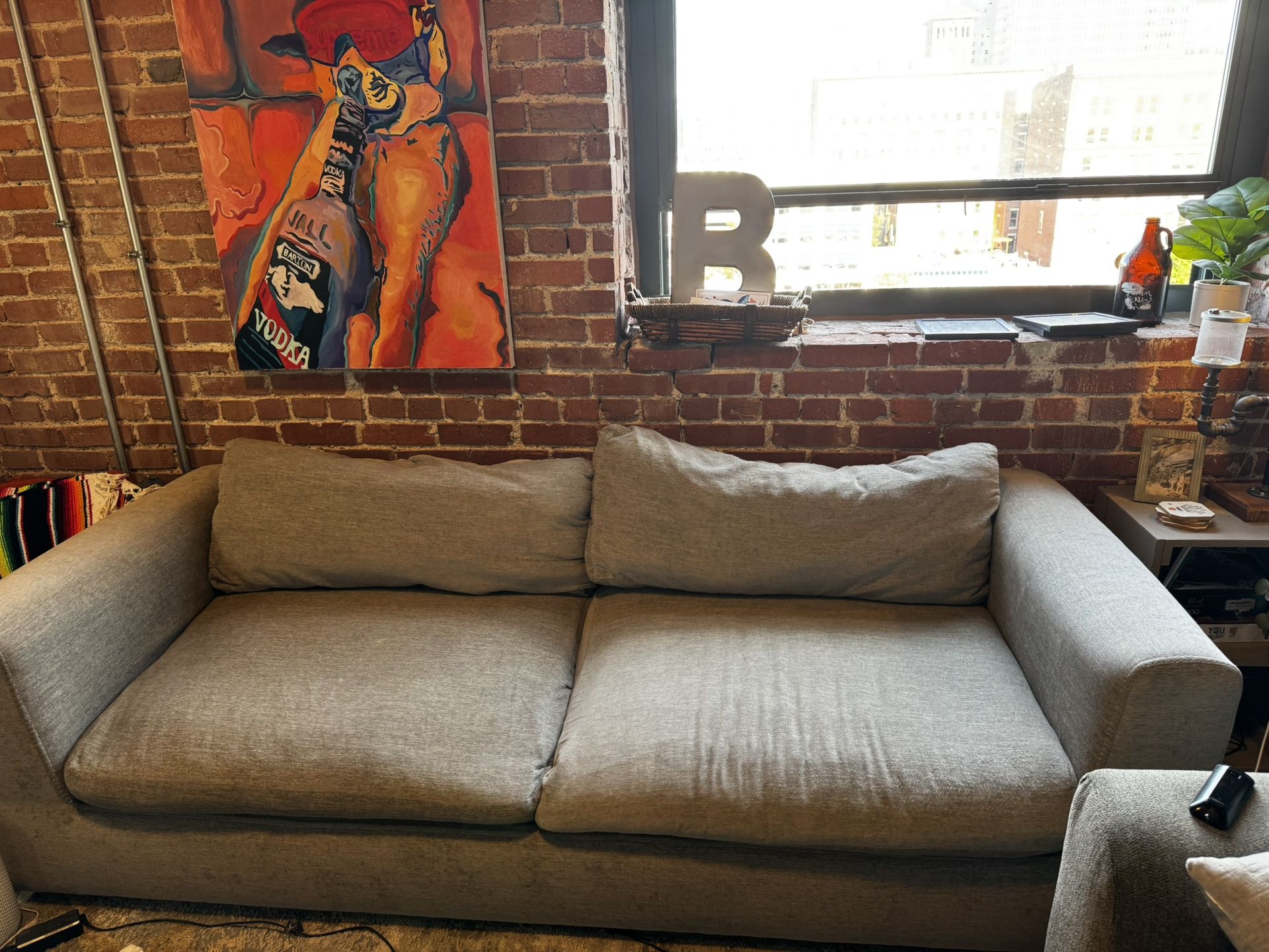2 Large Sofas