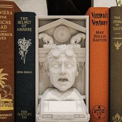 Back To The Future Monster Fantasy Bookend Horror Book Nook