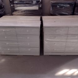 White Dresser 8 Drawer 