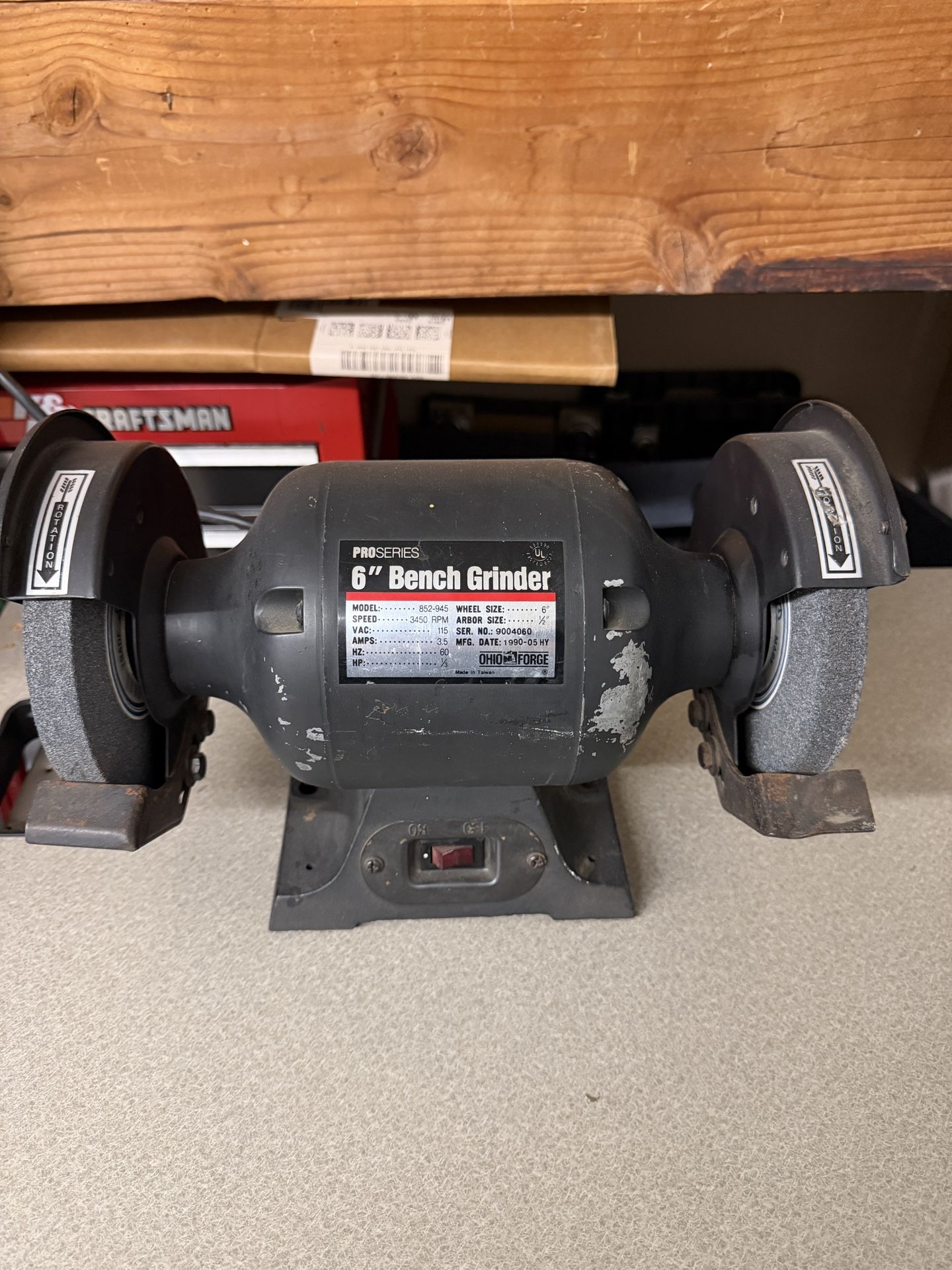 Ohio Forge 6” Bench Grinder