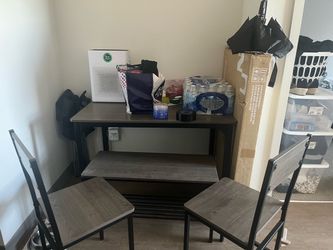 Small Dining Table Set with 2 Chairs and bench seat