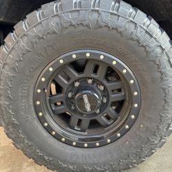 35’s Tires , 17 Rims 8 Lug There On My 2005 F250 Diesel. Will Fit Any Super Duty Truck 8 Lugs. 2(contact info removed) F250 F350 Chevy GMC Ford 