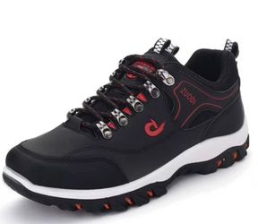 RIBONGZ Men's Hiking Boots: Waterproof, Non-Slip, Athletic, Casual — for Running, Camping, and Outdoor Activities (Size EU 44)