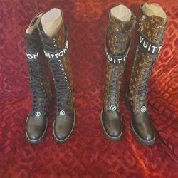 LV POPULAR FASHIONABLE KNEE HIGH BOOTS