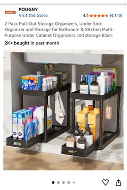 Under Sink Organizers (pack of 2)