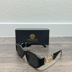 VERSACE VE4361 GB1 87 Black Grey 53 mm Unisex Sunglasses