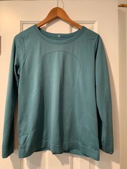 Lululemon long sleeve top, medium size, willow leaf color