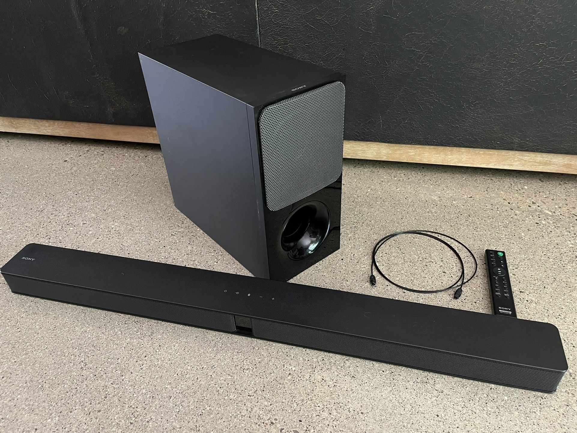 Sony Sound Bar And Wireless Subwoofer (SA-CT290 And SA-WCT290)