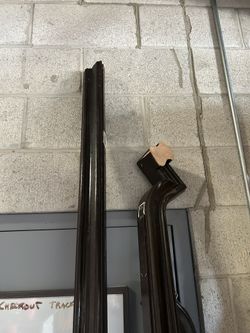 Stained handrail and newel posts