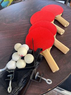 Ping pong paddles etc