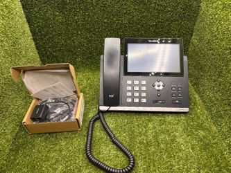 Lot of 4 Yealink VoIP Phones 3x SIP-T48S 1x SIP-T48U 7in Touchscreen PoE + EHS40