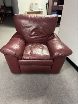 Genuine Brown leather  recliner