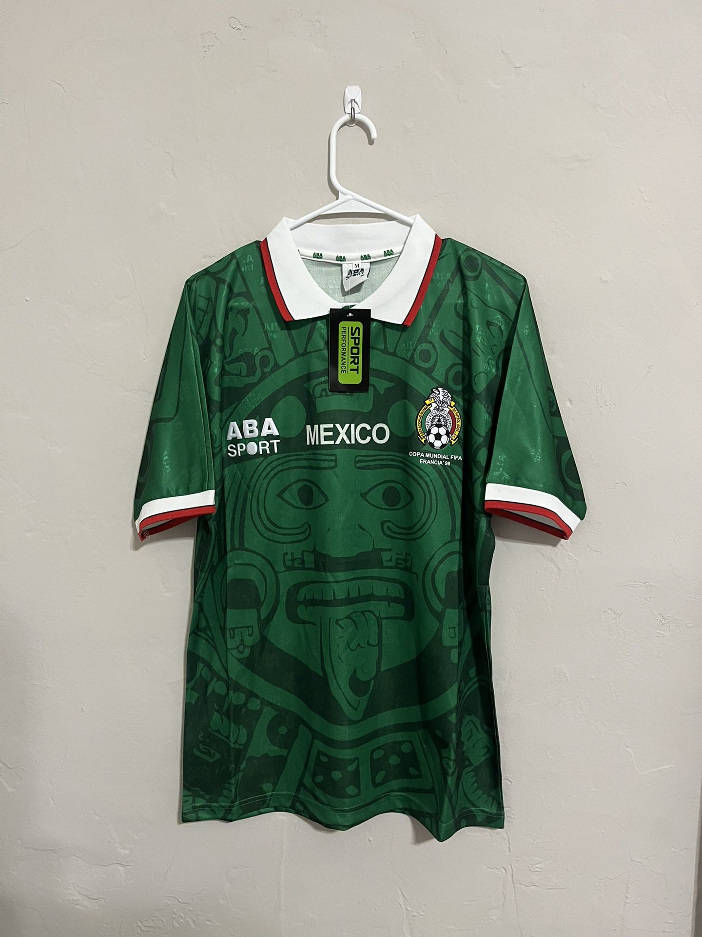 Mexico 1998 Home  Jersey Medium (slim Fit)