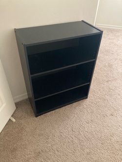Small black bookshelf