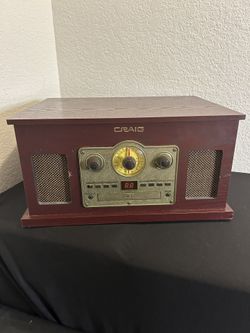 Craig Model CD684a-BLS 5 in 1 Turntable System Unit I-7447 JE