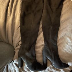 Black Thigh High Boots 