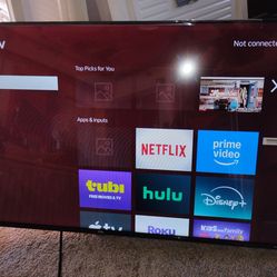 TLC 40" TV plastic still on screen