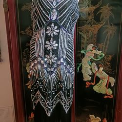 Sequined  Flapper Dress XL