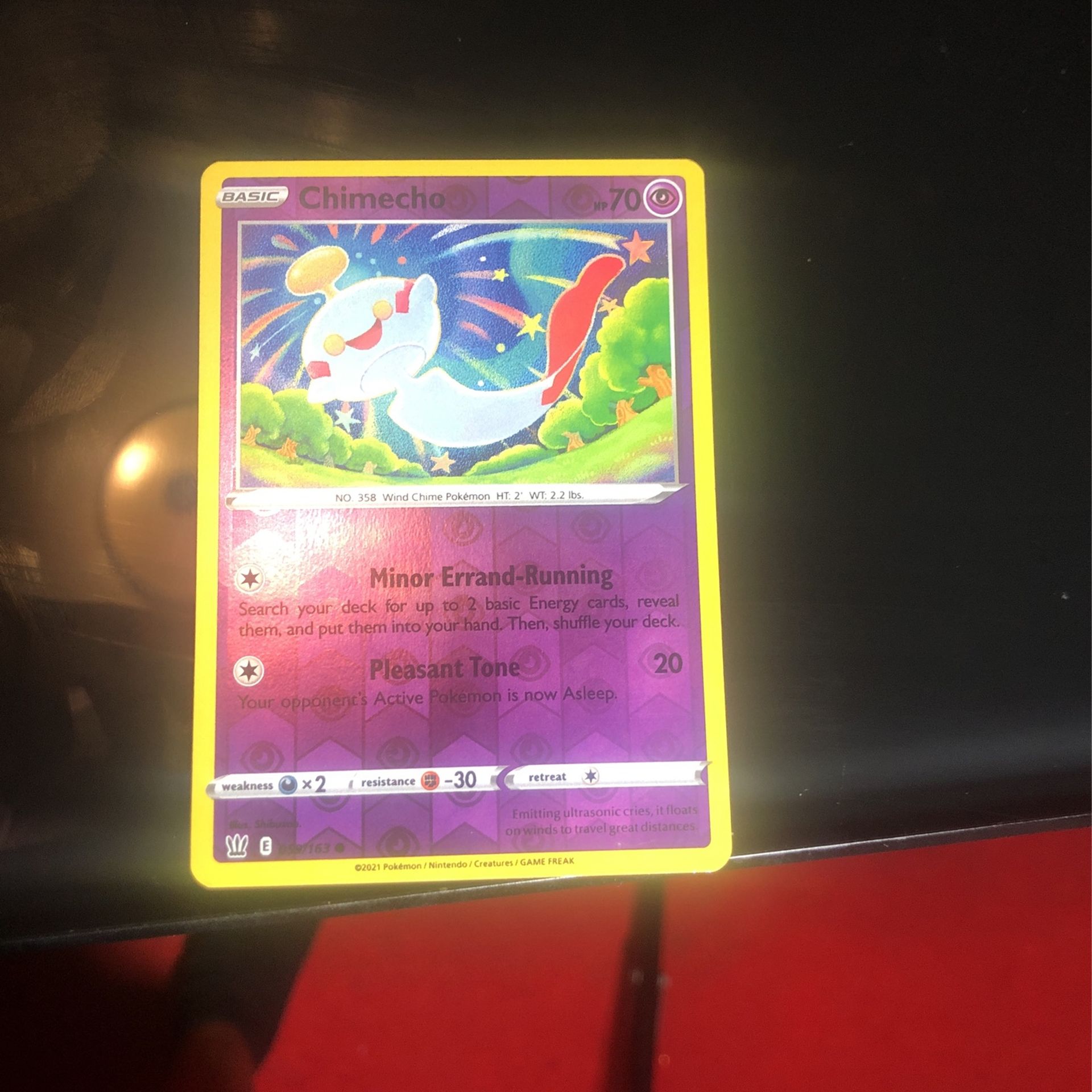 Chimecho Pokémon Card Hp 70