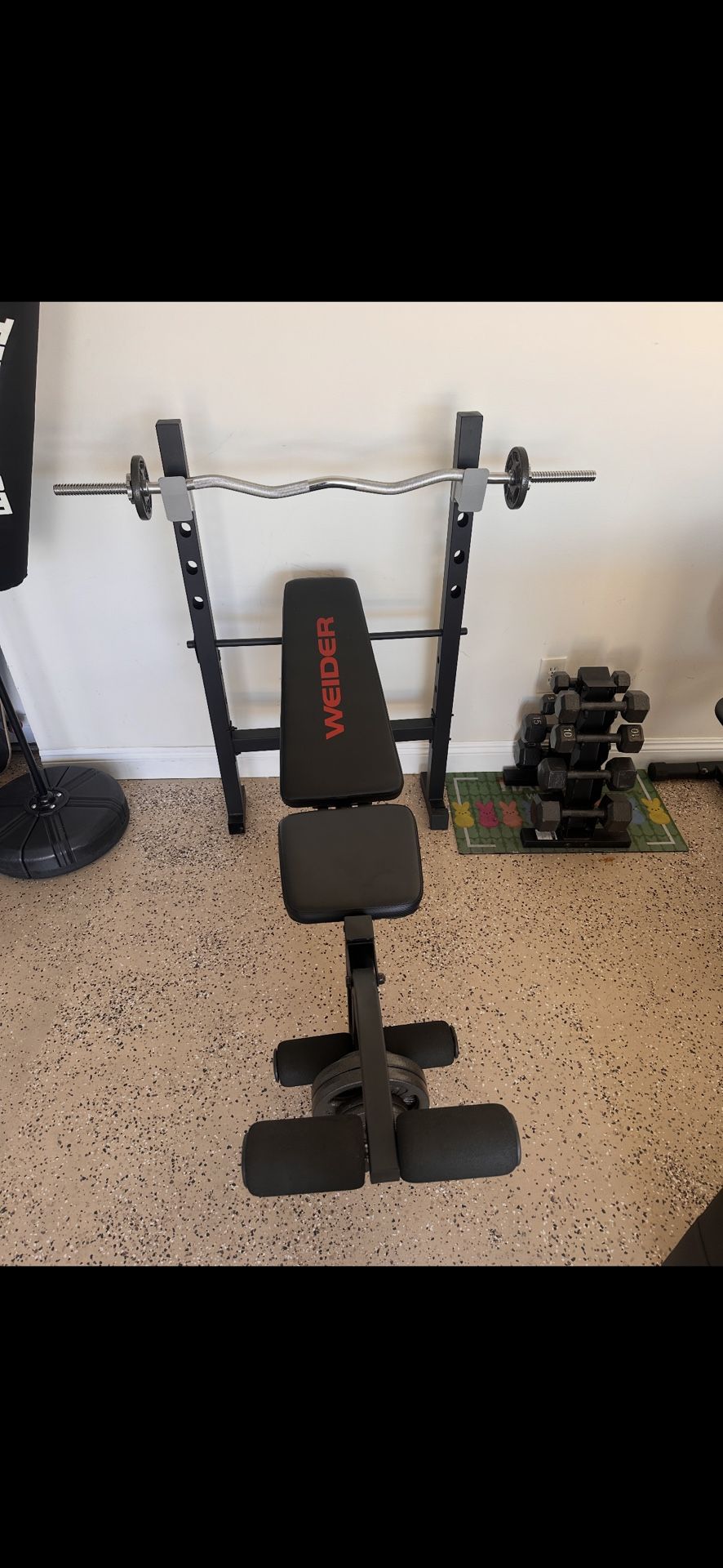 Comes With The Bar And The Weights