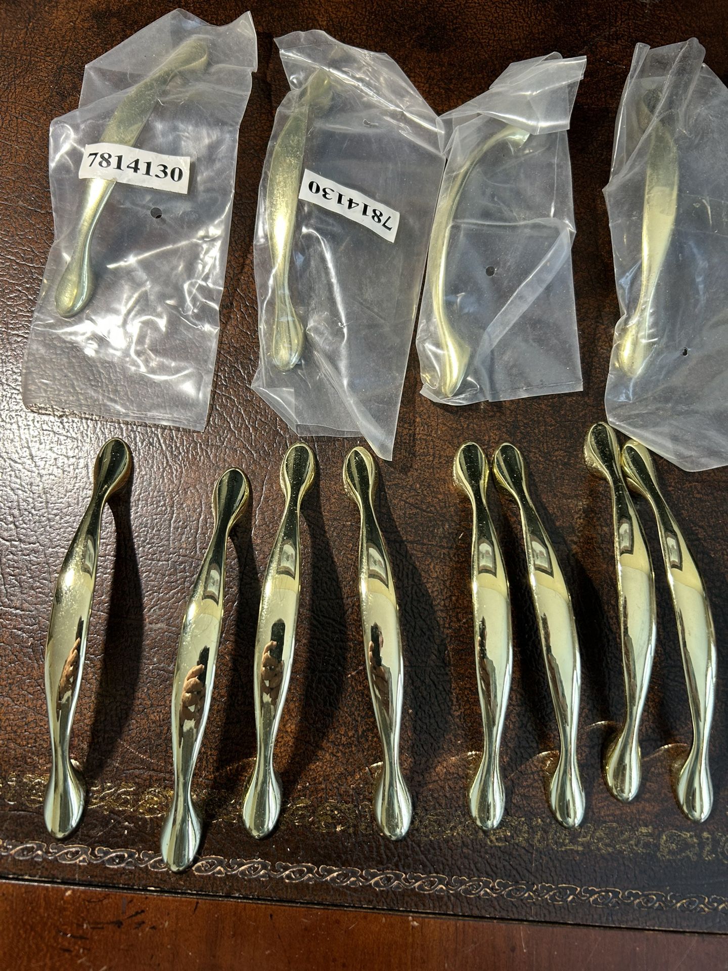 Lot Of Twelve Brass Drawer Pulls