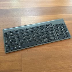 Joyaccess KB2US Wireless Keyboard Slim Compact w/ Full Size Keys Media Shortcuts