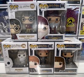 Harry Potter Funko Pop! Lot of 5 with Protectors