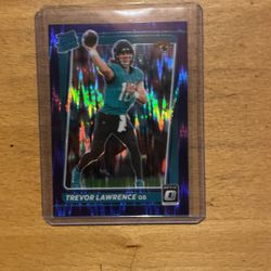 2021 OPTIC PURPLE SHOCK TREVOR LAWRENCE RATED ROOKIE 