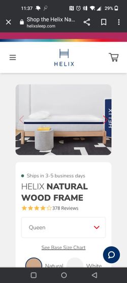 Helix Wooden King Bed Frame