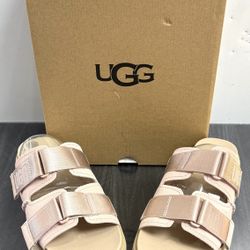UGG CLEM SUEDE PLATFORM SLIDE COMFORT SANDALS WOMEN US 7.5