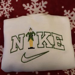 Nike x elf Christmas embroidered Crewneck 