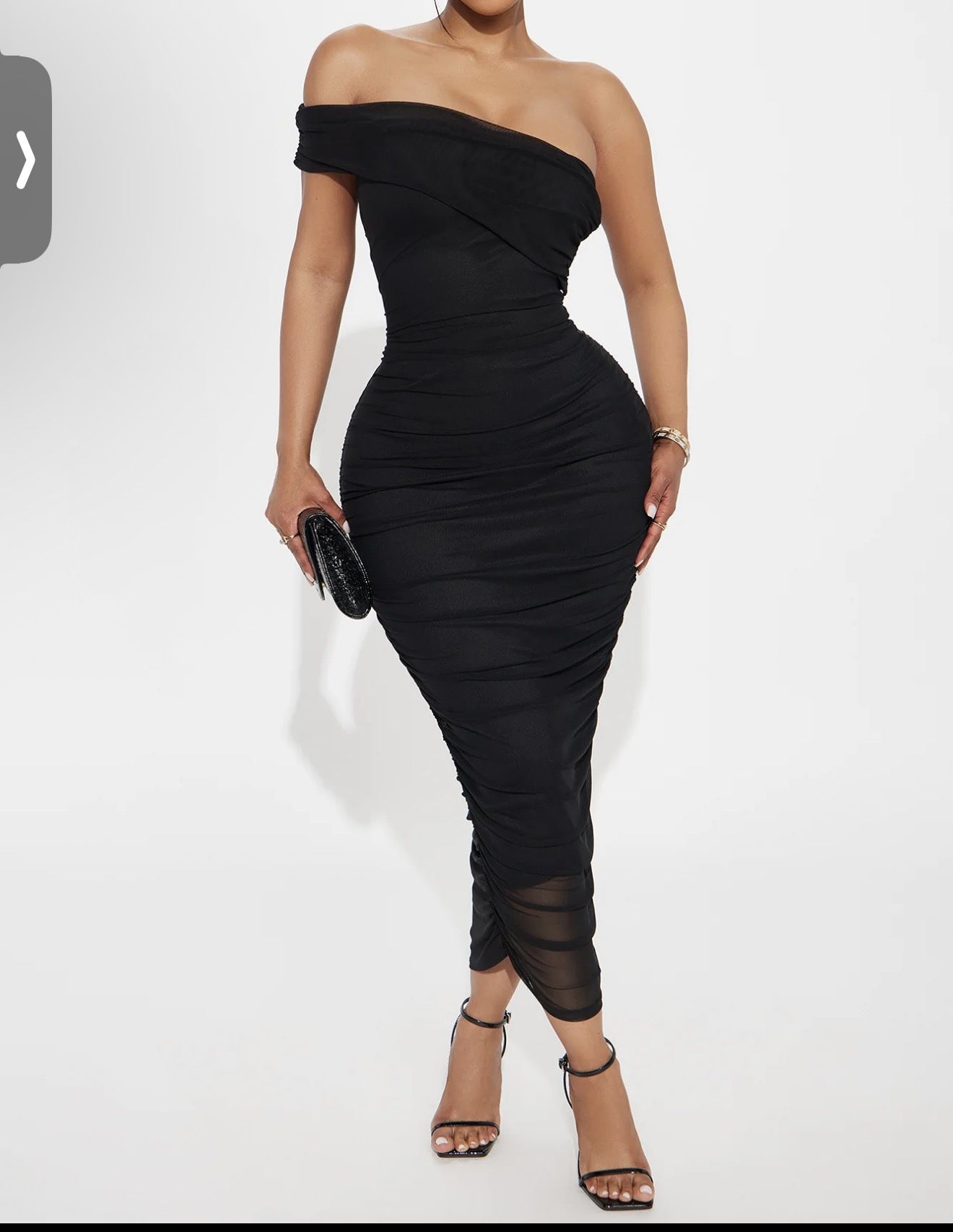 Black Mesh Dress