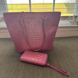 Brahmin Ellen Hibiscus Ombré Melbourne + Wallet