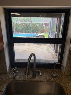 Impact Pass-Through Window â€“ Black Frame
