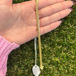 10kt Solid Cuban Link Bracelet 