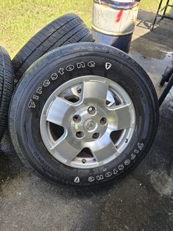 (4) 18" OEM Toyota Tundra Wheels & Tires - 5x150