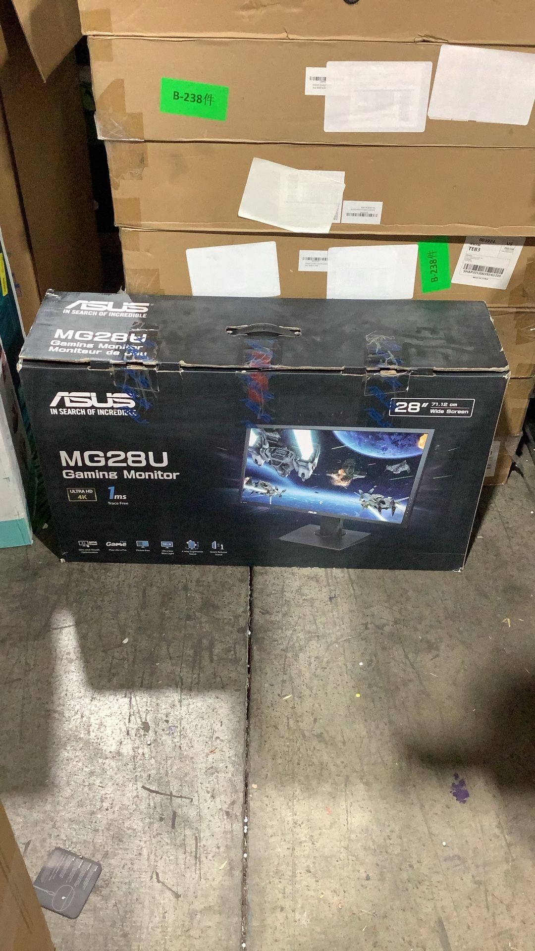 ASUS MG28U 4K/UHD 28-Inch FreeSync Gaming Monitor,Black