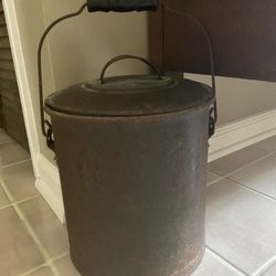 Antique Pail With Lid