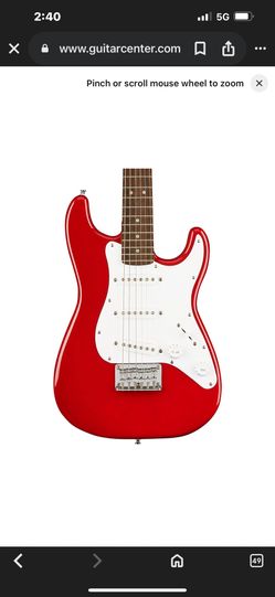 Squier Affinity Mini Stratocaster V2 Electric Guitar Dakota Red
