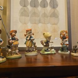 Lot of 5 Vintage Hummel-Style Figurines 