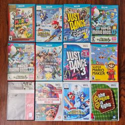 Nintendo wii and Wii U video games 10 dollars each