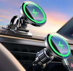 New in Box 15W MagSafe Car Mount Magnetic Wireless  Charger for iPhone 17 Air Pro Max Plus 16,15,14,13,12,Samsung S25/24 with MagSafe Great Gift 🎁 