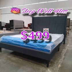 NEW KING BED/MATTRESS INCLUDED‼️